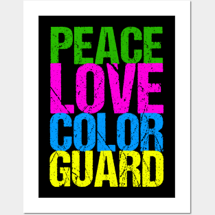 Peace Love Color Guard Posters and Art